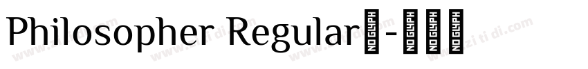 Philosopher Regular英字体转换
